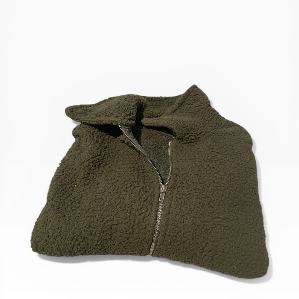 River and Rose size XL Olive Green Sherpa Zip-Up Jacket great condition